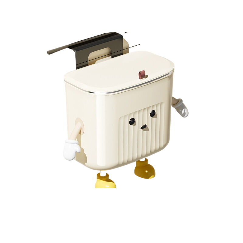 Kitchen wall-mounted trash can (small) + 2 hands and feet + eyes (large) V888-ELOSUNG393