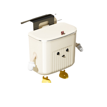 Kitchen wall-mounted trash can (small) + 2 hands and feet + eyes (large) V888-ELOSUNG393