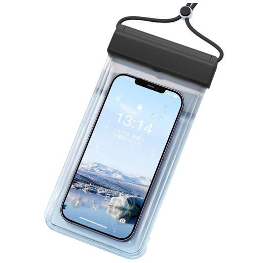 3-PCS Black IPX8 Waterproof Phone Pouch(19x11 CM) - Universal Touch Screen & Underwater Photo Case for V888-ELOSUNG39307
