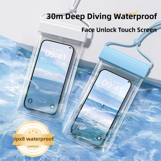 3-PCS Black IPX8 Waterproof Phone Pouch(19x11 CM) - Universal Touch Screen & Underwater Photo Case for V888-ELOSUNG39307