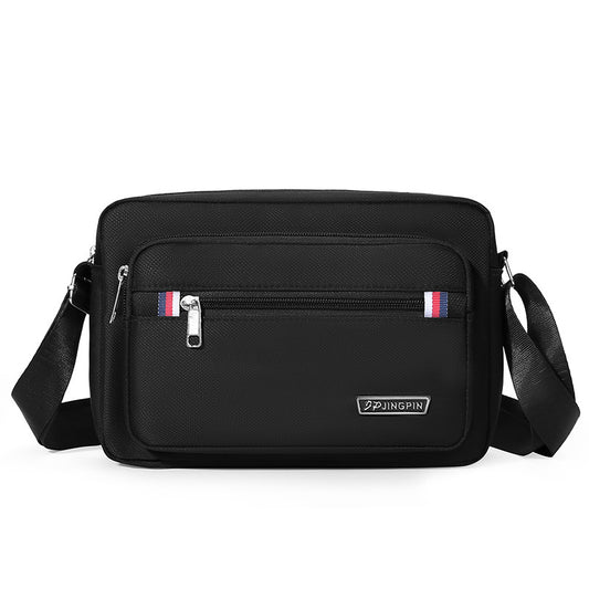 Black Dual-Style Men's Oxford Cloth Crossbody Bag Bundle - Oxford Cloth Business Shoulder Bag, V888-ELOSUNG39326