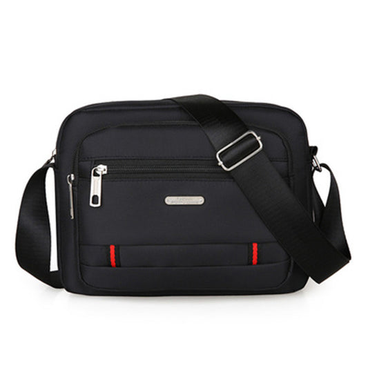 Black Dual-Style Men's Oxford Cloth Crossbody Bag Bundle - Oxford Cloth Business Shoulder Bag, V888-ELOSUNG39326
