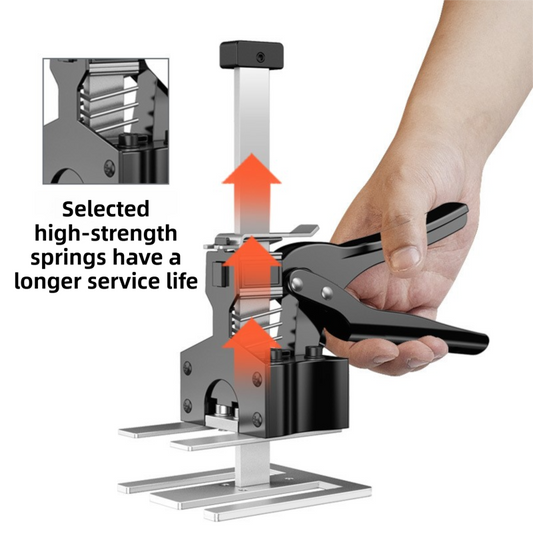 Two-Piece Heavy-Duty Metal Tile Lifter (29cm Max Lift)- Dual-Rod Precision Height Regulator for Large Tiles V888-ELOSUNG393671
