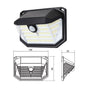 2-Pack Solar Motion Sensor Wall Light(230-Bead LED) - 3 Lighting Modes, IP64 Waterproof, Three-Sided V888-ELOSUNG393679