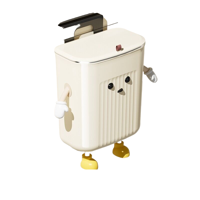 Kitchen wall-mounted trash can (large) + 2 hands and feet + eyes (large) V888-ELOSUNG394