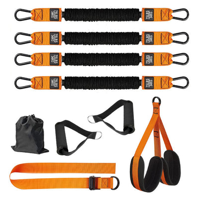 Orange (300lb)Heavy Duty Pull-Up Assist Strap System With Foam Handles - Adjustable Resistance Trainer for V888-ELOSUNG39405