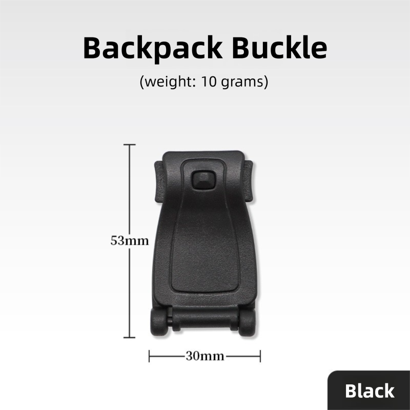 10 Pack Black MOLLE Clip Tactical Strap-Management Tool - Ultralight Portable Backpack Buckle for Tactical V888-ELOSUNG39438