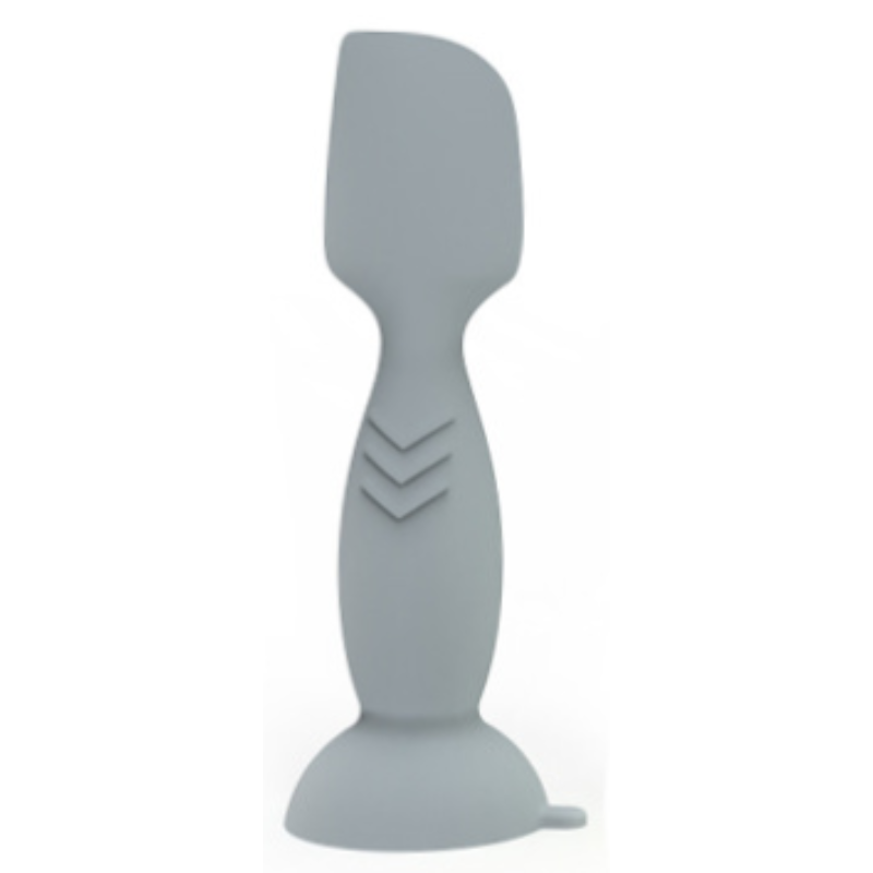4-Pack Grey Small Silicone Ointment Applicator Spatulas(10 CM x 3.3 CM) - Cream Spreader with Suction Base, V888-ELOSUNG39470