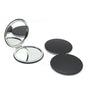 4-Pack Black Jumbo Round Portable Makeup Mirror(8x8CM) - Pocket Cosmetic Mirror for Touch-Ups, PU Leather V888-ELOSUNG39475