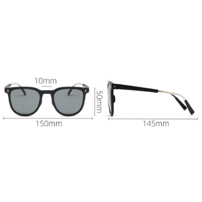 Ultra-Light Foldable TR Sunglasses for Women with Storage Bag - 15 degrees Adjustable Temples & Premium V888-ELOSUNG39484