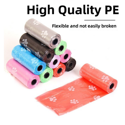 150-Count Biodegradable Dog Poop Bags with Bone Dispenser - Extra Thick Leak-Proof Pet Supplies V888-ELOSUNG39489