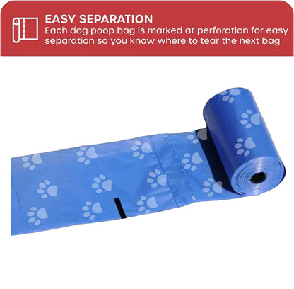 150-Count Biodegradable Dog Poop Bags with Bone Dispenser - Extra Thick Leak-Proof Pet Supplies V888-ELOSUNG39489