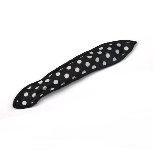 20-Pack Black Polka Dot Bow Sponge Hair Rollers Set - Soft Sleep Pillow Lazy No-Heat Curler for Heatless V888-ELOSUNG39583