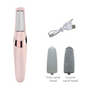 Pink Wireless Electric Foot Grinder With Two Heads - Automatic Pedicure Tool for Removing Callus and Dead V888-ELOSUNG39584