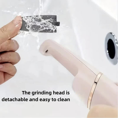 Pink Wireless Electric Foot Grinder With Two Heads - Automatic Pedicure Tool for Removing Callus and Dead V888-ELOSUNG39584