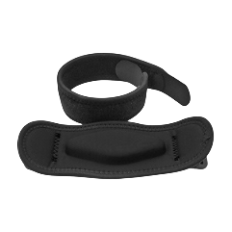 One-Pair Black Adjustable Compression Elbow Brace with Thick Sponge Padding - Sports Support for Various V888-ELOSUNG39588