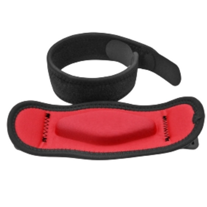 Two-Pair Red Adjustable Compression Elbow Brace with Thick Sponge Padding - Sports Support for Various Sports V888-ELOSUNG39591