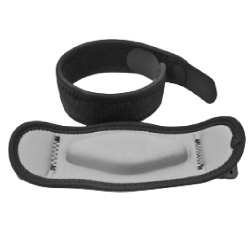 One-Pair Light Grey Adjustable Compression Elbow Brace with Thick Sponge Padding - Sports Support for Various V888-ELOSUNG39594