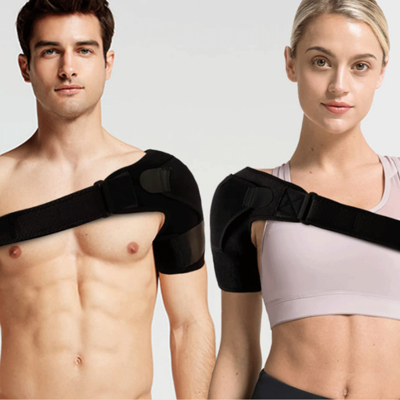 Adjustable Neoprene Sports Shoulder Brace - Compression Support for Dislocation, Strain Prevention, and V888-ELOSUNG39607