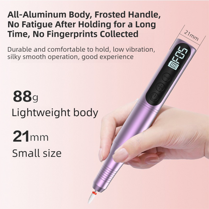 Golden Portable Wireless Professional Electric Nail Drill Machine Includeing 6 Nail Drill Bits- High-Speed V888-ELOSUNG39625
