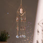 Moon Chaser Handcrafted Suncatcher - Natural Agate Slice & Multi-Faceted Prism for Decorative Refraction V888-ELOSUNG39636