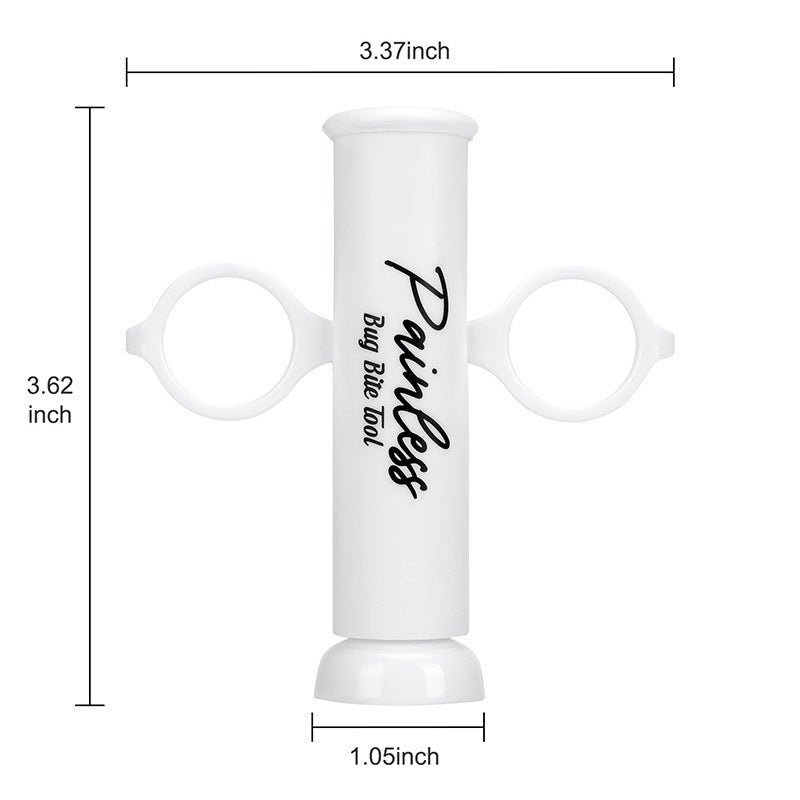 3-Pack White Portable Vacuum Suction Venom Extractor - Emergency Pump Tool for Insect Bites, Mosquito, Bee, V888-ELOSUNG39651
