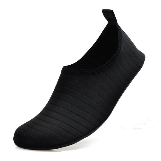 #44/45 Black Quick-Dry Aqua Beach Water Shoes for Men and Women - Slip-On Lightweight Breathable Barefoot V888-ELOSUNG39665