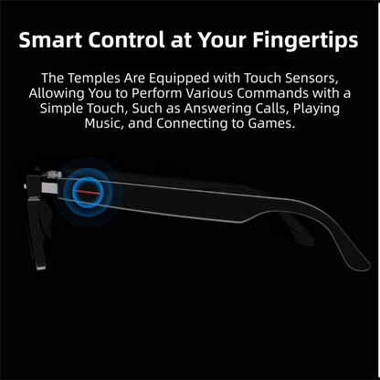 Black Ultra-Light AI Smart Sunglasses - Immersive Stereo Sound, Clear Noise Reduction, IPX Waterproof, V888-ELOSUNG396780