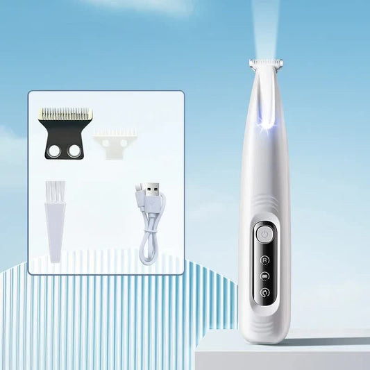 F6 Portable Pet Hair Detailed Trimmer(2 * 140mm Blades) - Cat & Dog Waterproof Grooming Clipper with LED V888-ELOSUNG39711