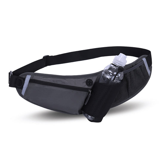 Black Adjustable Large Capacity Outdoor Sports Running Waist Pack(Waistline 70-160CM) - Multifunctional V888-ELOSUNG39728