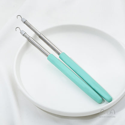 2-Pack Green Jewelry Fastener Helper Tool - Quick Bracelet & Fine Chain Wearer Aid With Telescopic Titanium V888-ELOSUNG39731