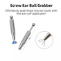 Stainless Steel Earring Wearer Helper - 4-Prong Grabber Tool , Ear Stud Threaded Ball Fixed Aid (6CM) V888-ELOSUNG39738