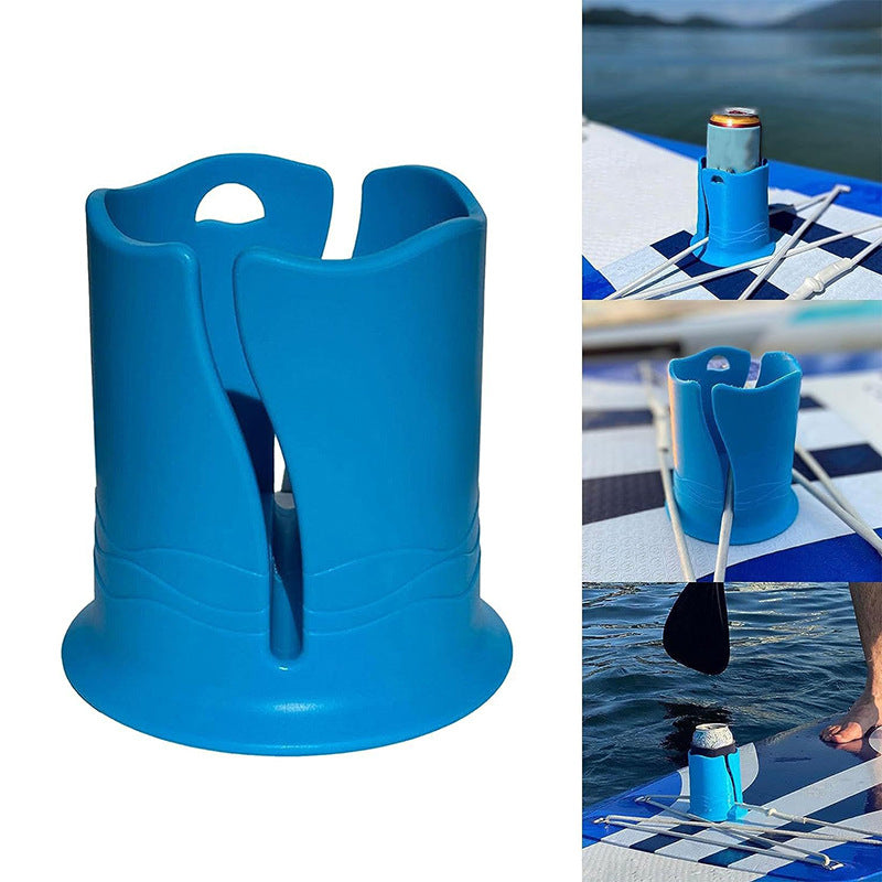 2-Pack Pink Outdoor Surfboard Water Bottle Holder - Portable PP & Silicone Drink Stabilizer for Water Sports V888-ELOSUNG39746