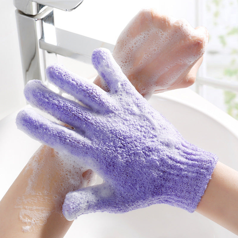 5-Pack Exfoliating Bath Mitts Set - Double-Sided & Gentle Scrubbing Gloves for Deep Skin Cleansing, Elastic V888-ELOSUNG39748