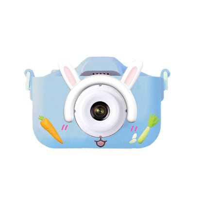 X2 Blue Single Lens Kids Carrot Bunny Digital Camera - Multi-Functions With 20MP Interpolation, Photo & V888-ELOSUNG397785