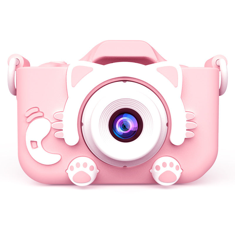 X2 Pink HD Dual Lens Kids Cat Digital Camera - Multi-Functions With 20MP Interpolation, Photo & Multiple V888-ELOSUNG397794