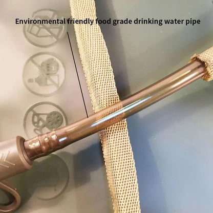 Outdoor Grey 2.5L Hydration Bladder for Running & Cycling - Eco-Friendly PEVA Material Water Reservoir Pack V888-ELOSUNG39824
