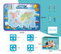 80x60CM World Map Theme Magic Water Doodle Mat - Educational Aqua Canvas, Deluxe 10-Piece Set V888-ELOSUNG39853