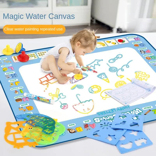 80x60CM Ocean World Water Doodle Mat - Educational Aqua Drawing Blanket, Marine Life Style Deluxe 10-Piece Set V888-ELOSUNG39854