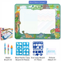 80x60CM Dinosaur World Water Doodle Mat - Mess-Free Prehistoric Educational Aqua Toy, Deluxe 10-Piece Set V888-ELOSUNG39855