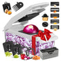 18-Piece Black-White Multi-Function Vegetable Chopper & Slicer Set - Rotary Grater with 5 Muti-Style V888-ELOSUNG39862