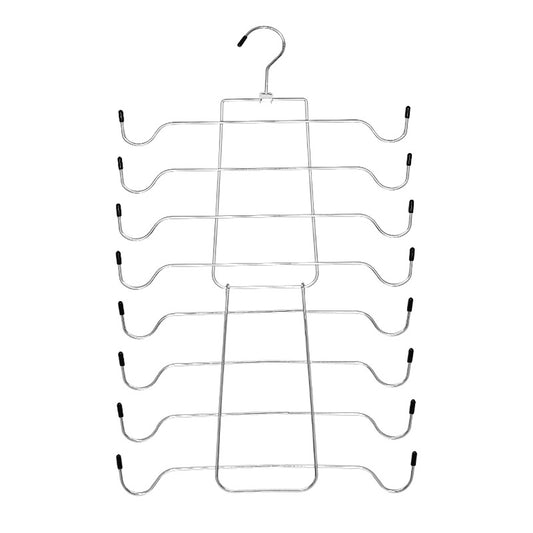 Foldable Vertical Layered Bra and Lingerie Organiser Hanger(8 Tier: 50.5X30.5cm) - Stainless Steel Space V888-ELOSUNG39903
