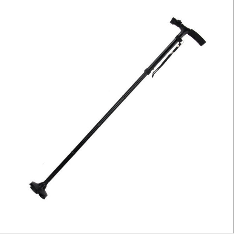 Folding LED Walking Cane with Dual Handle - Adjustable(88-98CM), Anti-Slip 4-Prong Base, and Stand-Up V888-ELOSUNG39908