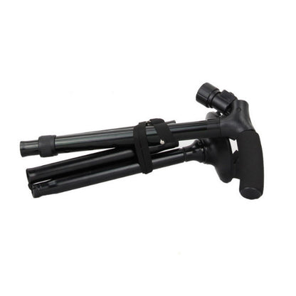 Folding LED Walking Cane with Dual Handle - Adjustable(88-98CM), Anti-Slip 4-Prong Base, and Stand-Up V888-ELOSUNG39908