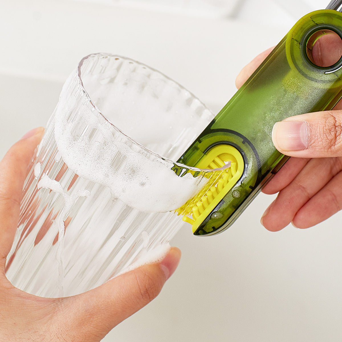 2-Packs 3-in-1 Grey Portable & Compact U-Shape Deeply-Cleaning Brush - Multi-Functional Gap Scrubber for V888-ELOSUNG39916