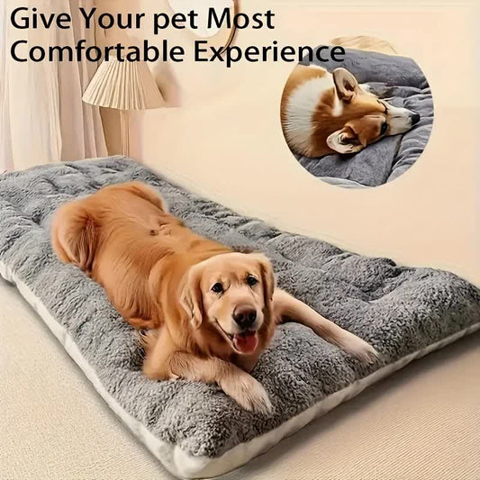 Superior Insulation Grey Dual-Sided Pet Sleeping Mat(45X90CM) for Dogs & Cats - 3D Thickened Support & V888-ELOSUNG39931