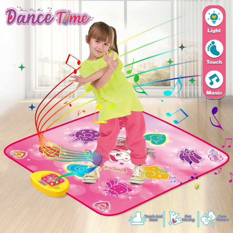 2-Pack Kids Multifunctional Electronic Dance Mat - Undersea World & Space Theme Play Mat with Sound V888-ELOSUNG39965