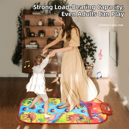 2-Pack Kids Multifunctional Electronic Dance Mat - Undersea World & Space Theme Play Mat with Sound V888-ELOSUNG39965