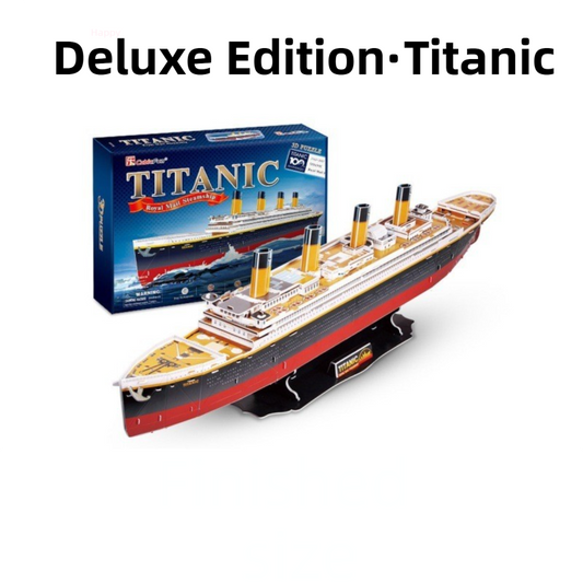 Deluxe Edition (113Pieces) 3D Titanic Ship Model Puzzle Kit - DIY Nautical Series Toy for Kids & Adults, V888-ELOSUNG39973