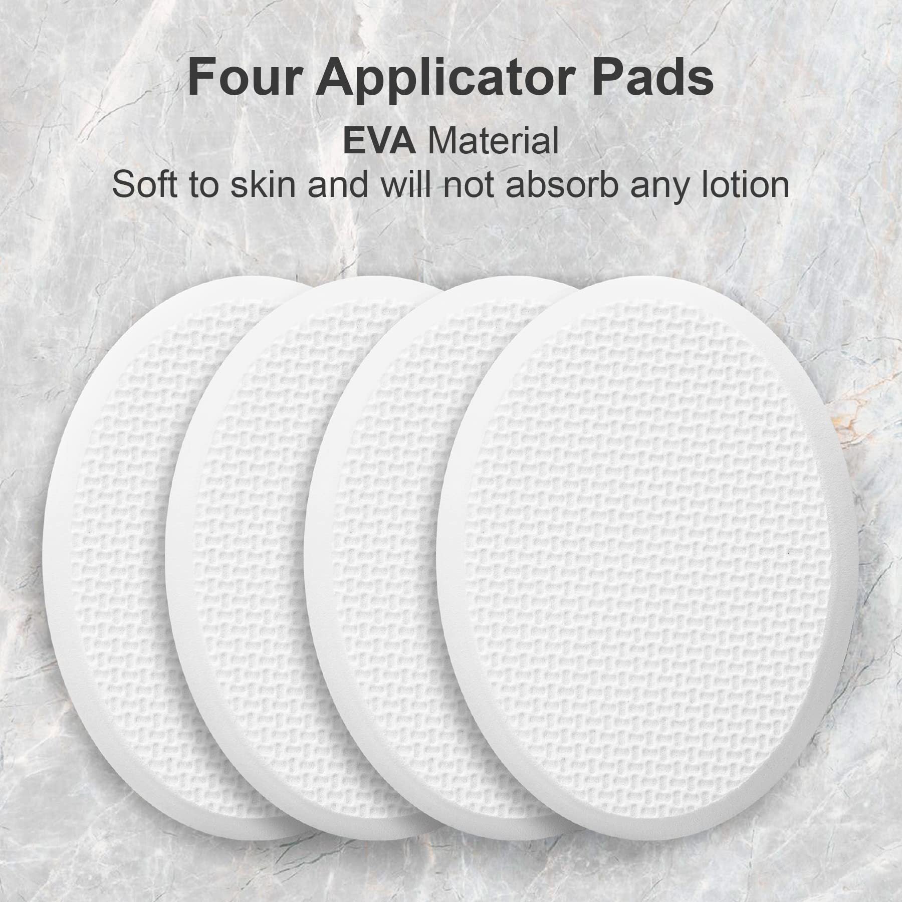 Long Handle Bath Gentle Body Scrubber Set - Non-Slip Grip Back Brush with 4 EVA Exfoliating Sponge Heads V888-ELOSUNG39980